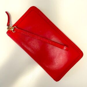 Halogen Red Wallet with Wristlet